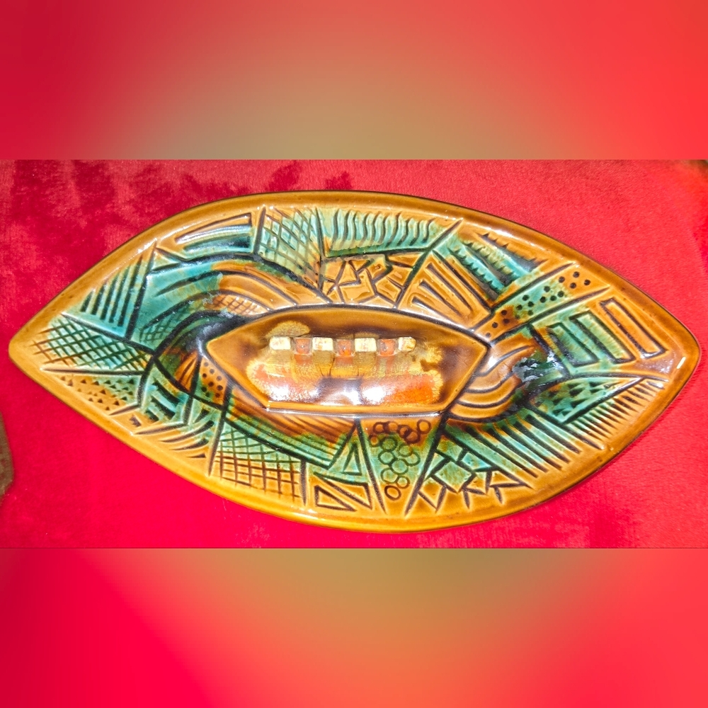 Vintage Abstract Ceramic Platter